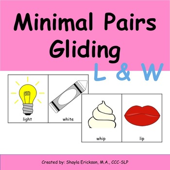 Preview of Minimal Pairs L and W | Gliding