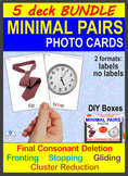 Minimal Pairs Bundle Photo Cards: FCD; Fronting; Stopping;