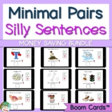 Minimal Pairs Silly Sentences Boom Cards Bundle