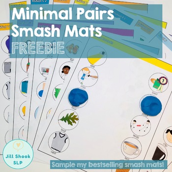 Preview of Minimal Pairs Smash Mats for Articulation & Phonology FREEBIE
