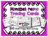Minimal Pairs Tracing Cards / Mats - Half Page - 54 Cards 