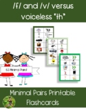 Minimal Pairs: /f/ & /v/ versus voiceless "th"