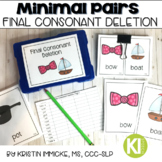 Minimal Pairs for Final Consonant Deletion Printable Cards