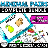 Minimal Pairs for Speech Therapy Printable and Boom Cards