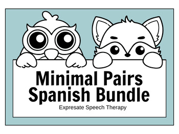 Preview of Minimal Pairs in Spanish Bundle