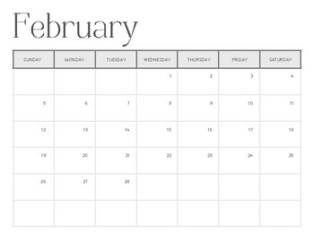 Minimalist 2023 Calendar by Language Savvy Learners | TPT