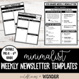Minimalist (Black and White) Weekly Newsletter Template