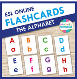 ESL Online Alphabet Flash Cards for online English Teachers, ESL Online Props