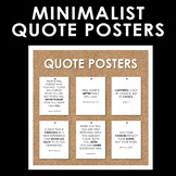Minimalist Quote Posters for Bulletin Board - Back to School