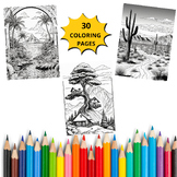 Minimalist Scenery Coloring Pages for Adults Printable Col