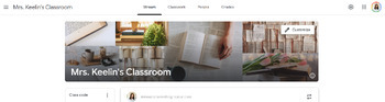 Preview of Google Classroom Banner | Minimalist | Simple | Books | Plants | FREE