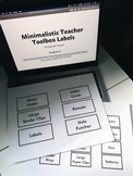 Minimalist Teacher Toolbox Labels