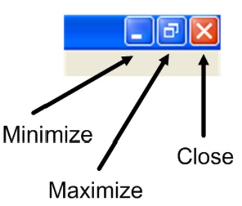 Preview of Minimize Maximize & Close Button Poster --COMPUTER / TECHNOLOGY CENTER OR LAB