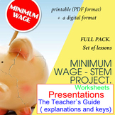 Minimum Wage. Presentations, The Teacher`s Guide ( keys), 