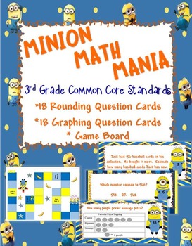 Preview of Minion Place Value, Rounding, and Graphing Game