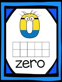 Minion- Number Charts by Rebecca Seeley | Teachers Pay Teachers