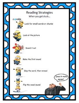 Preview of Minion Reading Strategies