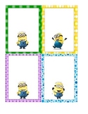 Minion Themed Labels (Great for Cubby)