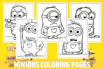 evil minion coloring pages