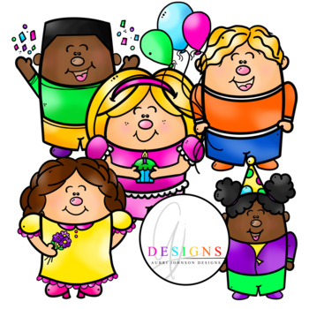 Minis Birthday Clipart {Birthday Clipart} by Aubri Johnson Designs