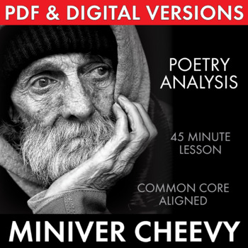 Preview of Miniver Cheevy by Edwin Arlington Robinson, Poetry Analysis, PDF & Google Drive