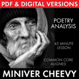 Miniver Cheevy by Edwin Arlington Robinson, Poetry Analysi