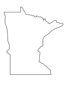 Minnesota Blank Map Full Page By BAC Education TPT   Original 8043828 1 