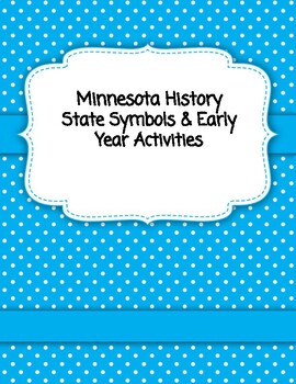 Preview of Minnesota (MN) State Symbols and Writing Activity