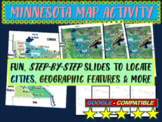 Minnesota Map Activity- fun, engaging, follow-along 20-slide PPT
