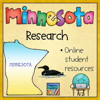 Preview of Minnesota Padlet - A Student Webpage & Research Activity