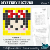 Minnie Mouse Mystery Picture: Color by Sum, Add, Subtract,