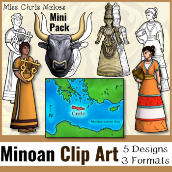 Preview of Minoan Clip Art Mini Pack For Commercial and Personal Use