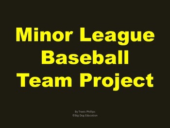 Preview of Minor League Baseball Team Project