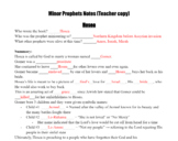 Minor Prophets Notes Guide