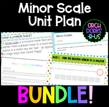 Preview of Minor Scale Unit BUNDLE!