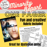 Minority Report Film / Movie One Pager and Rubric