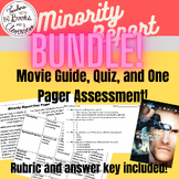 Minority Report Movie / Film Guide, Quiz, and One Pager w/Rubrics