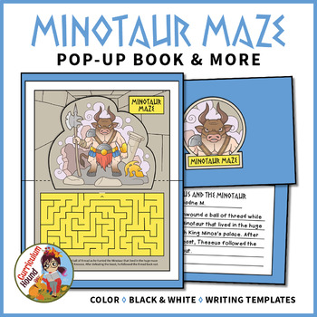 Preview of Minotaur Maze Pop-Up Book - Greek Mythology, Minoan History