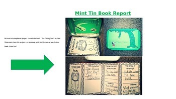 Preview of Mint Tin Book Report: Fiction and Non Fiction Books