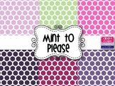 Mint to Please Digital Background Papers {Purples, Pinks, 