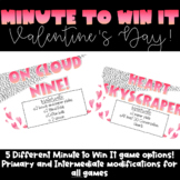 Minute It to Win It Valentine's Games Display PowerPoint a