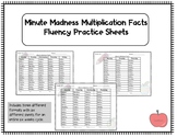 Minute Madness Multiplication Fluency Practice