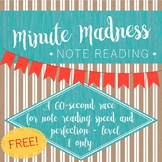 Minute Madness Note Reading 1st Edition