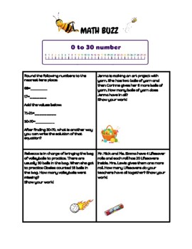 Preview of Minute Math Buzz