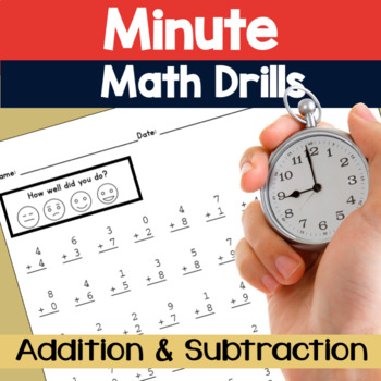 Preview of Minute Math Drills Addition & Subtraction (Math Mad Minutes)