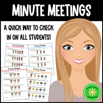 Preview of Minute Meeting and Focus Sheet for Student Counseling
