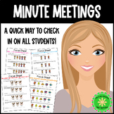 Minute Meeting and Focus Sheet for Student Counseling