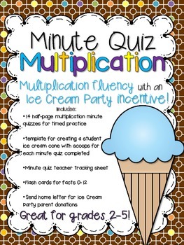 sheet multiplication 2 grade Ice Quiz Fluency an with Multiplication: Minute Fact Cream