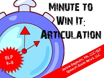 Preview of Minute To Win It: Articulation