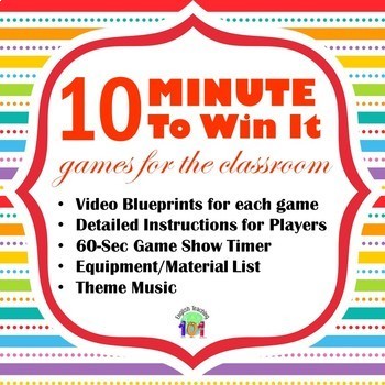 Preview of Minute To Win It Games for Younger Kids, Birthday